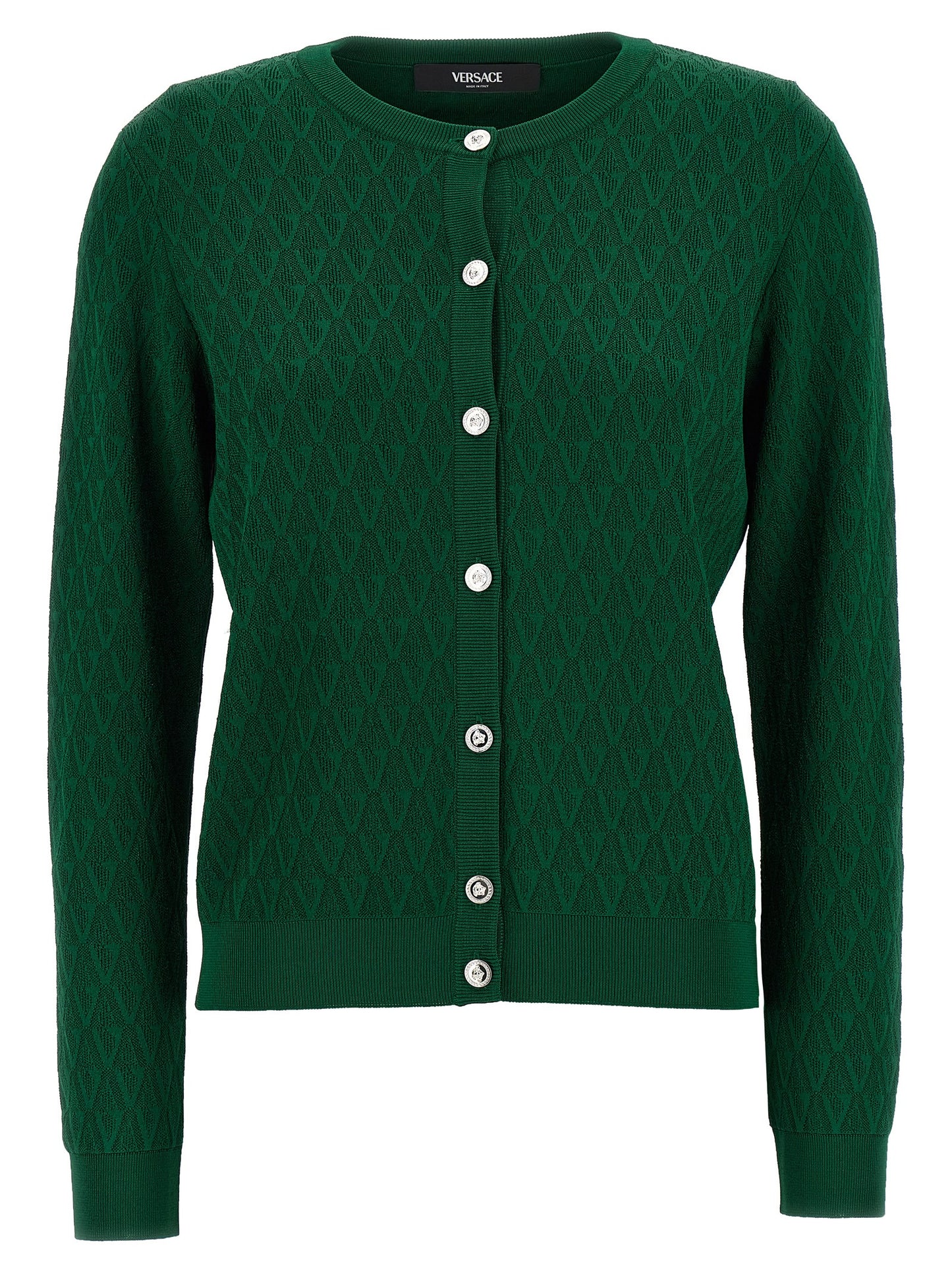 Versace Zweifarbige Viskose-Strickjacke