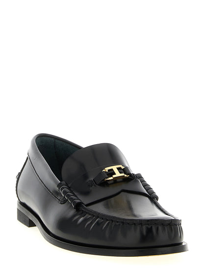 Tod's Schwarze Loafer aus Kalbsleder zum Hineinschlüpfen