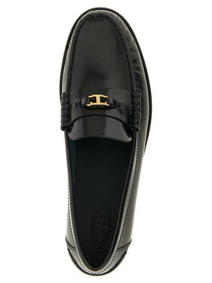 Tod's Schwarze Loafer aus Kalbsleder zum Hineinschlüpfen