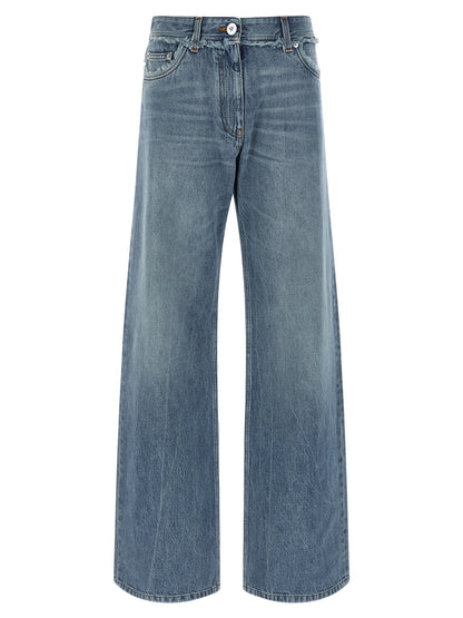 Versace Blaue Baumwoll-Boyfriend-Jeans