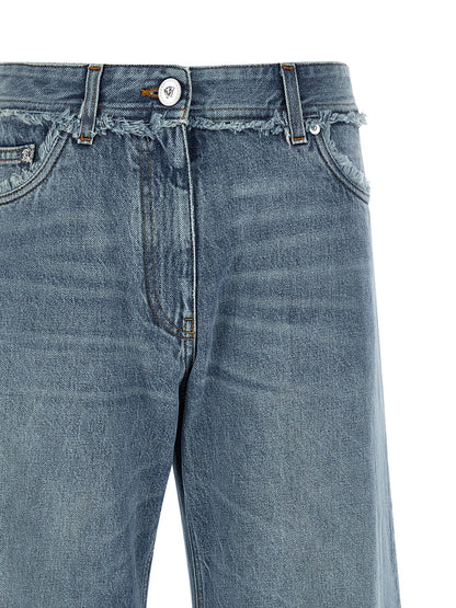 Versace Blaue Baumwoll-Boyfriend-Jeans