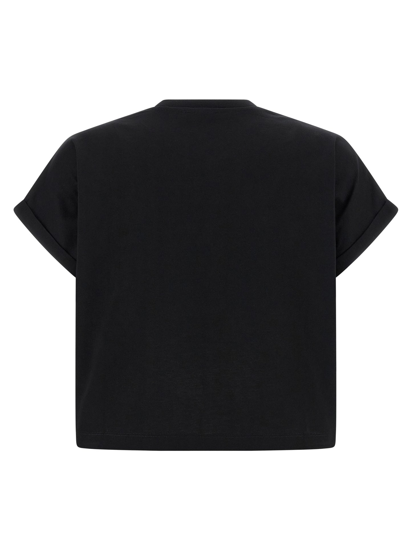 Balmain Schwarzes Baumwoll-T-Shirt