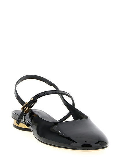 Tod's Schwarze Ballerinas aus Kalbsleder