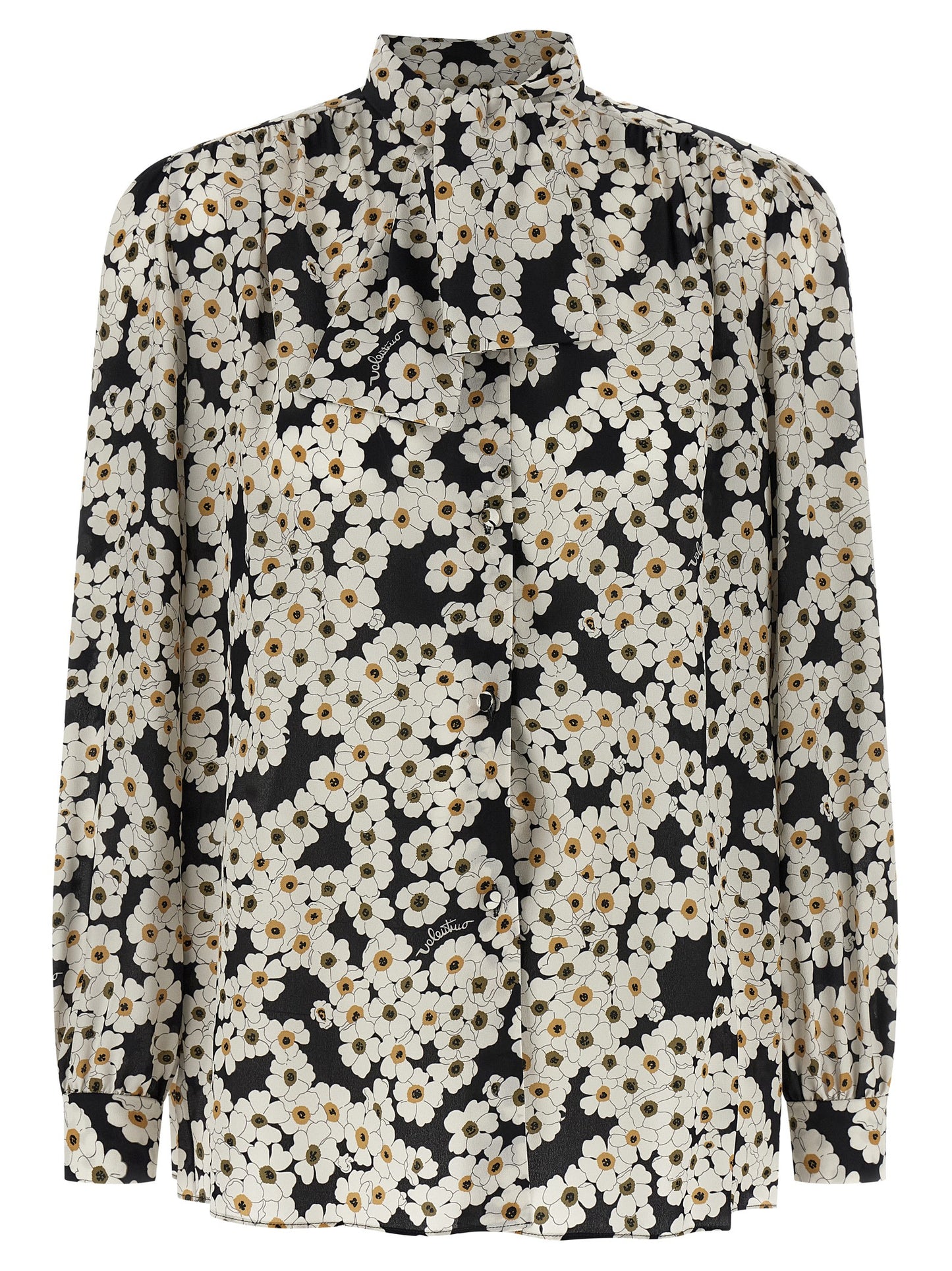 Valentino Garavani Zweifarbige Seidenbluse