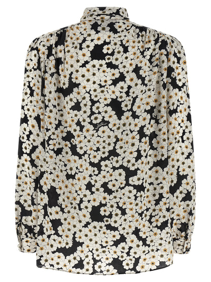 Valentino Garavani Zweifarbige Seidenbluse
