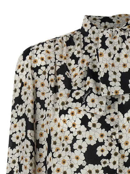 Valentino Garavani Zweifarbige Seidenbluse