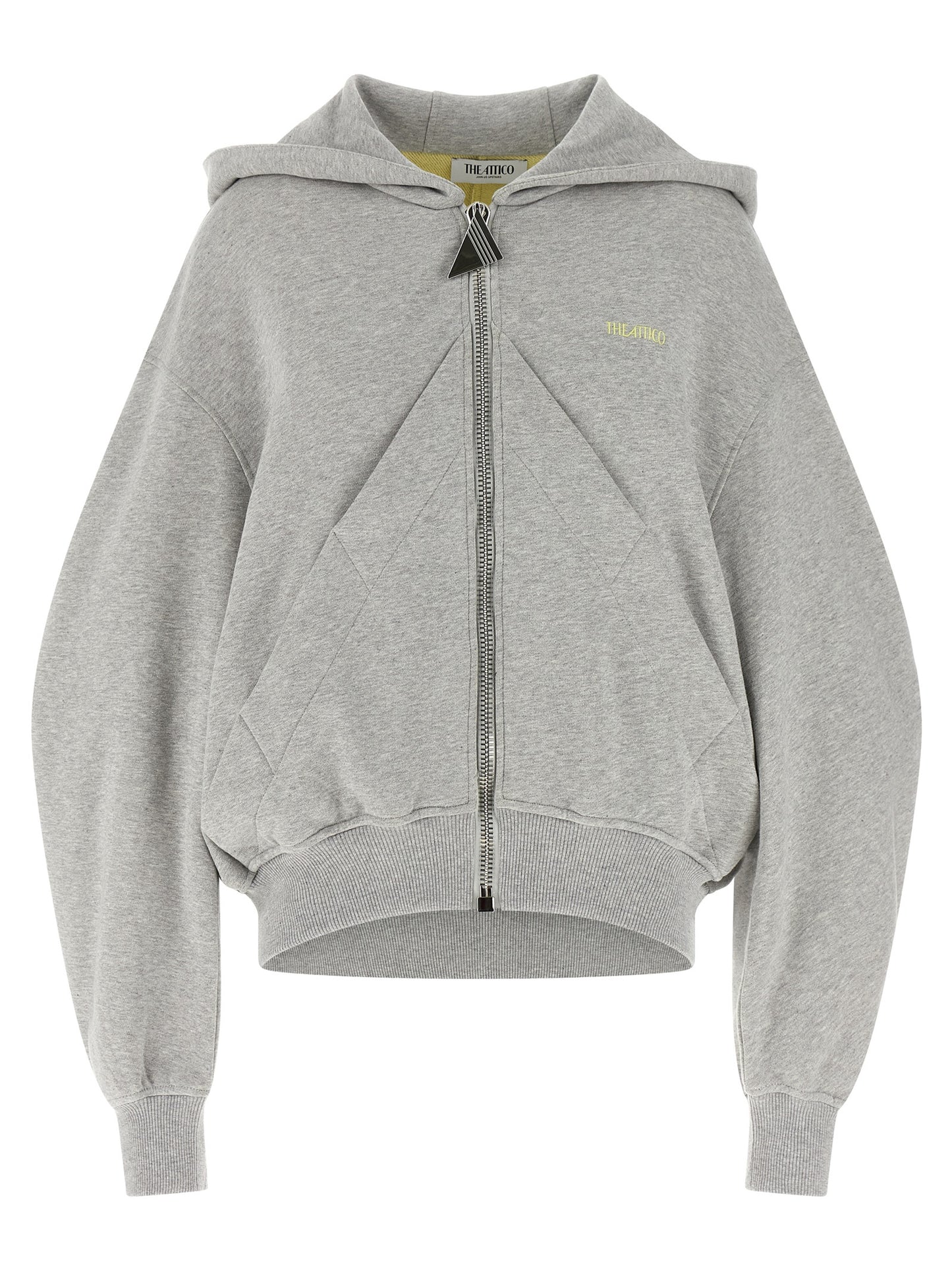 The Attico Grauer Baumwollpullover