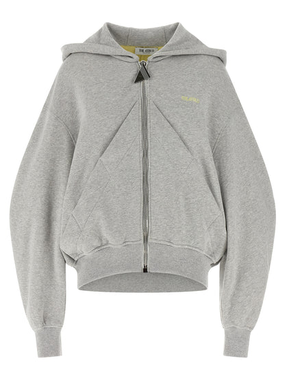 The Attico Grauer Baumwollpullover