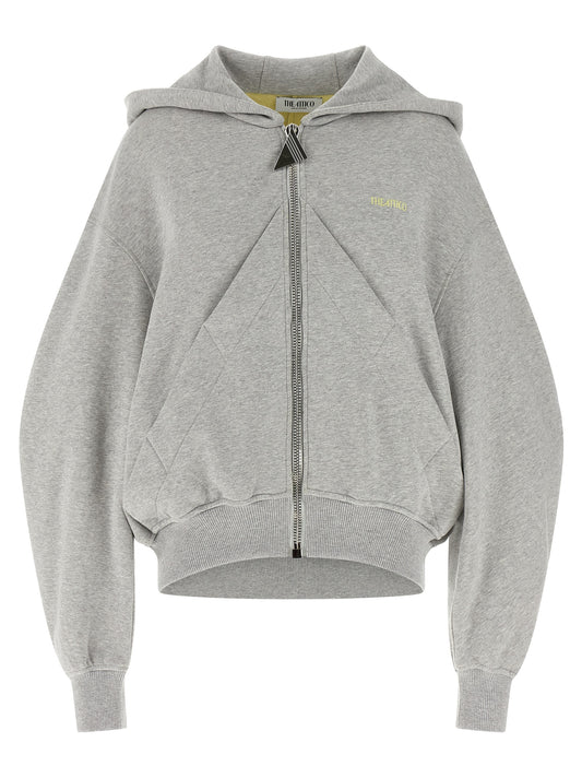 The Attico Grauer Baumwollpullover