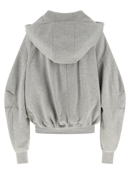 The Attico Grauer Baumwollpullover