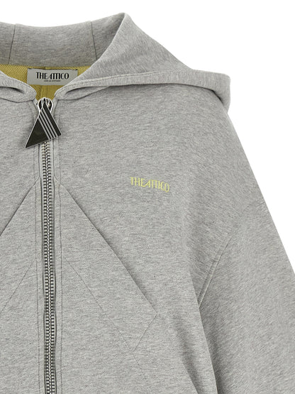 The Attico Grauer Baumwollpullover