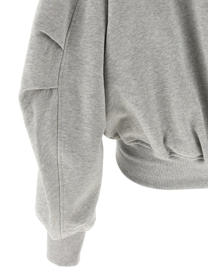 The Attico Grauer Baumwollpullover
