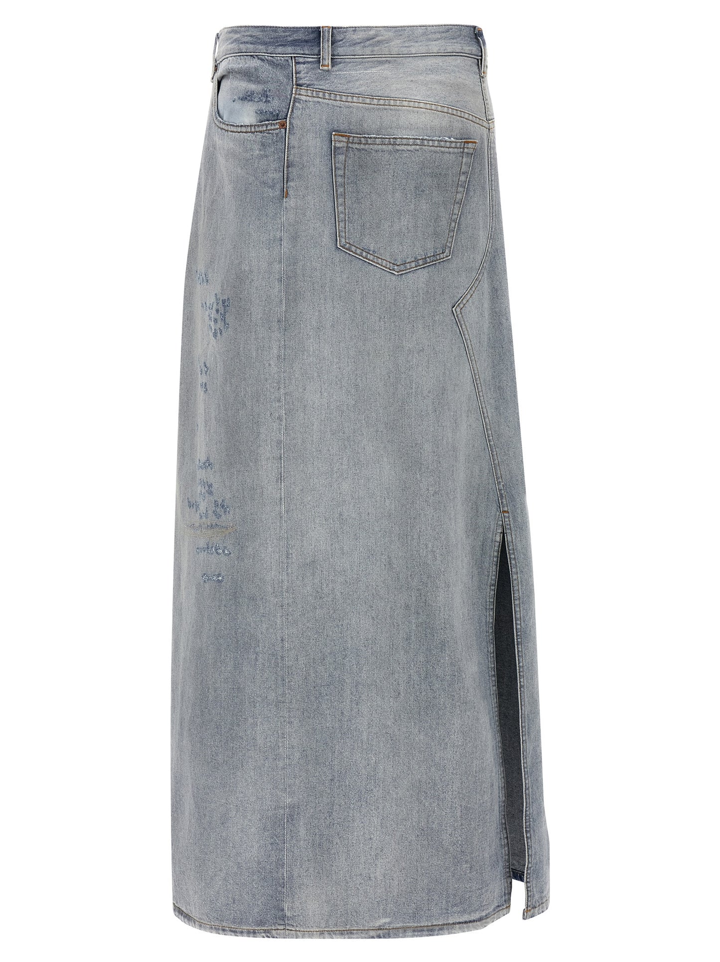 MM6 Maison Margiela Blaue Baumwoll-Minirock