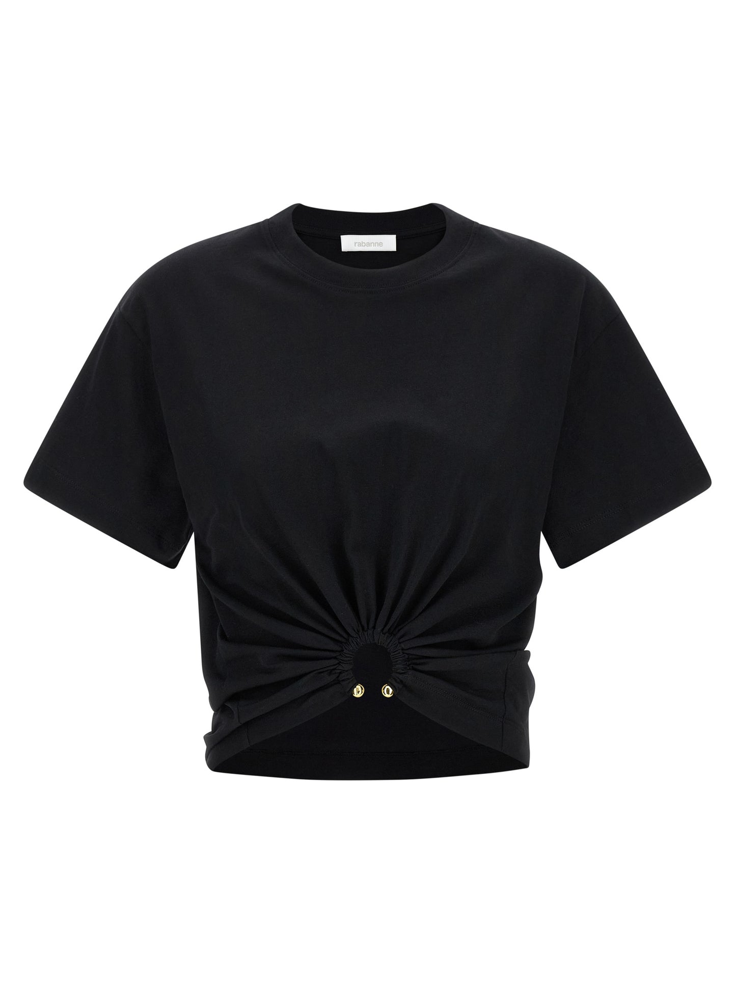 Paco Rabanne Schwarzes Baumwoll-T-Shirt