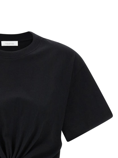 Paco Rabanne Schwarzes Baumwoll-T-Shirt