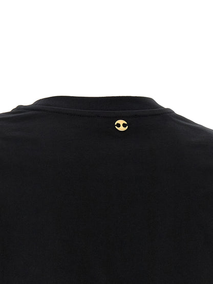 Paco Rabanne Schwarzes Baumwoll-T-Shirt