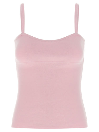 Max Mara Ärmelloses T-Shirt aus mehrfarbiger Schurwolle