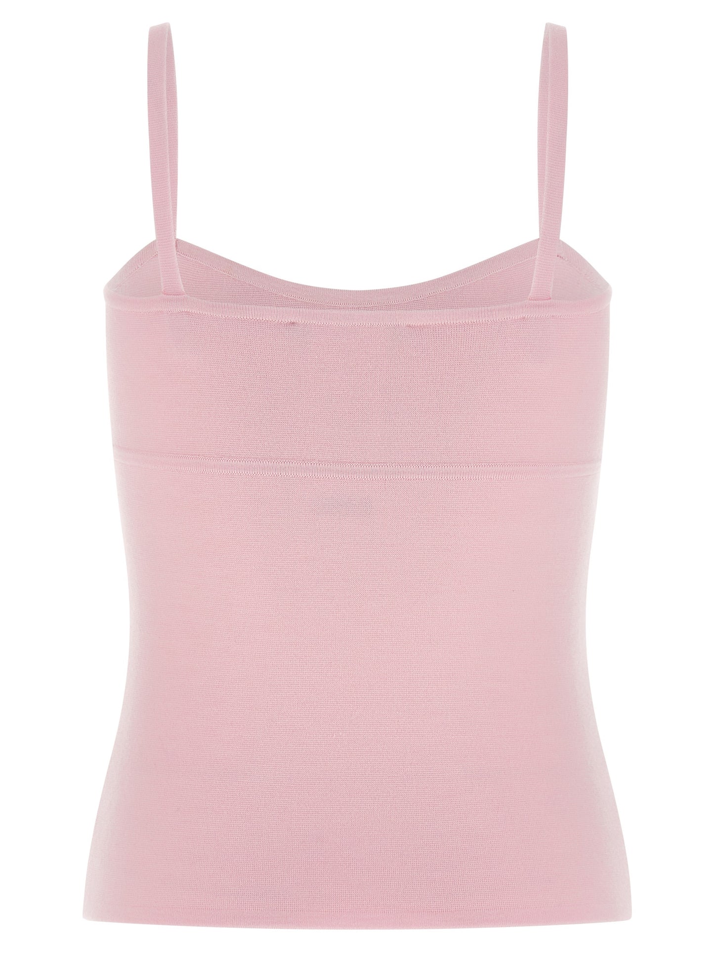 Max Mara Ärmelloses T-Shirt aus mehrfarbiger Schurwolle