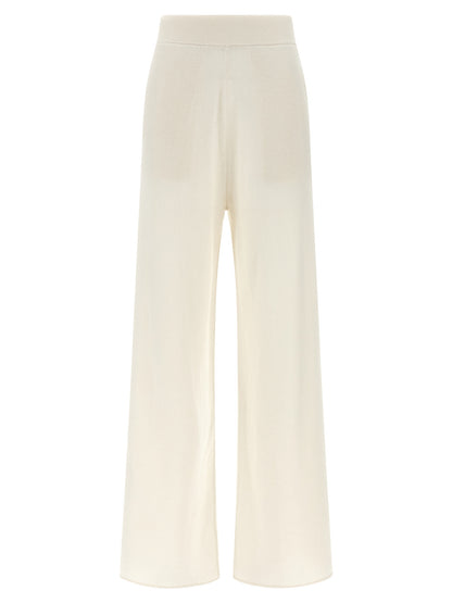 Max Mara Weiße Kaschmir-Freizeithose