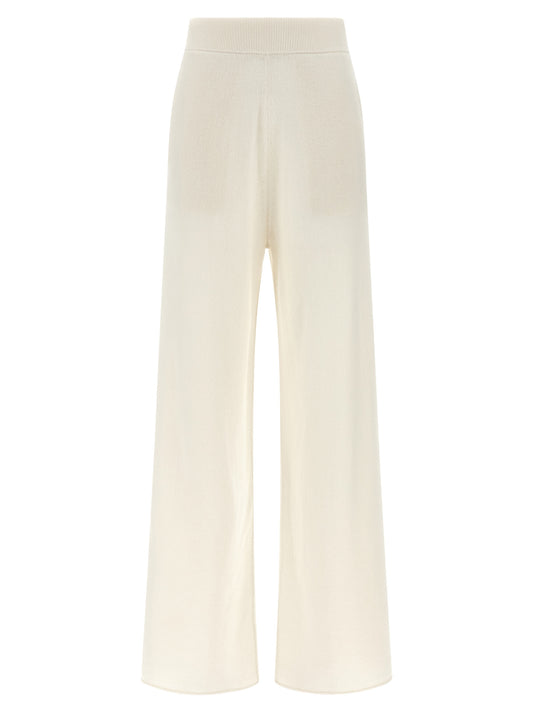 Max Mara Weiße Kaschmir-Freizeithose