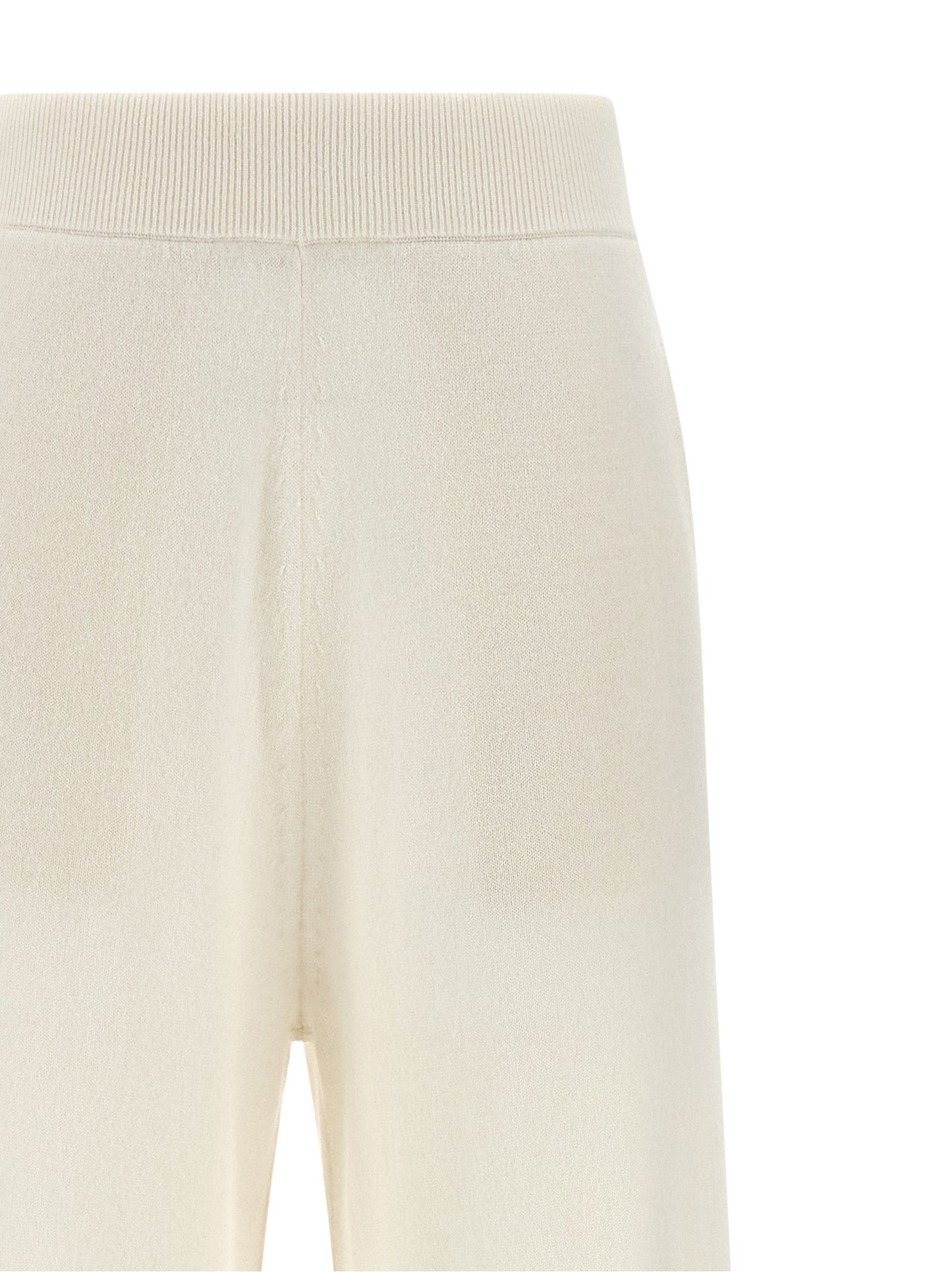 Max Mara Weiße Kaschmir-Freizeithose