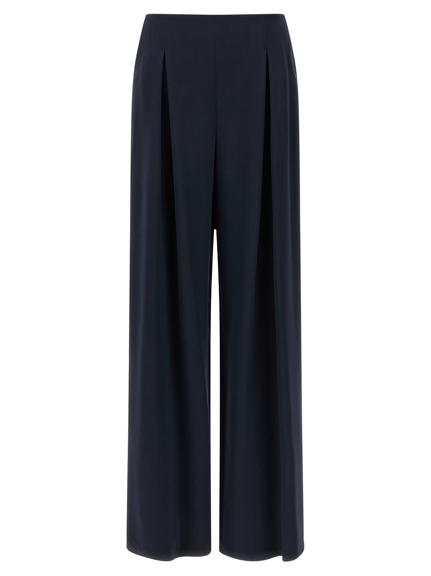 Max Mara Blaue Seidenhose für die Freizeit