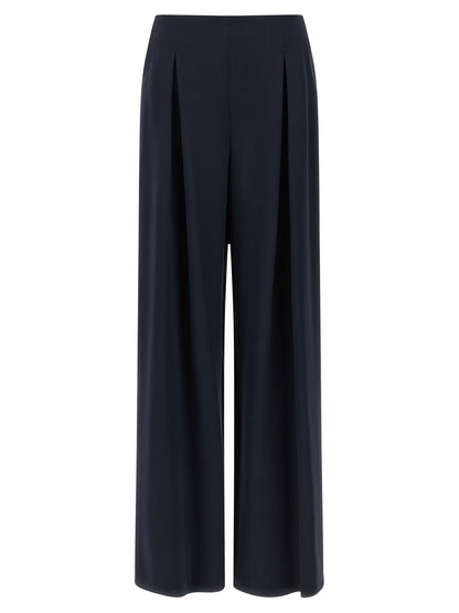 Max Mara Blaue Seidenhose für die Freizeit