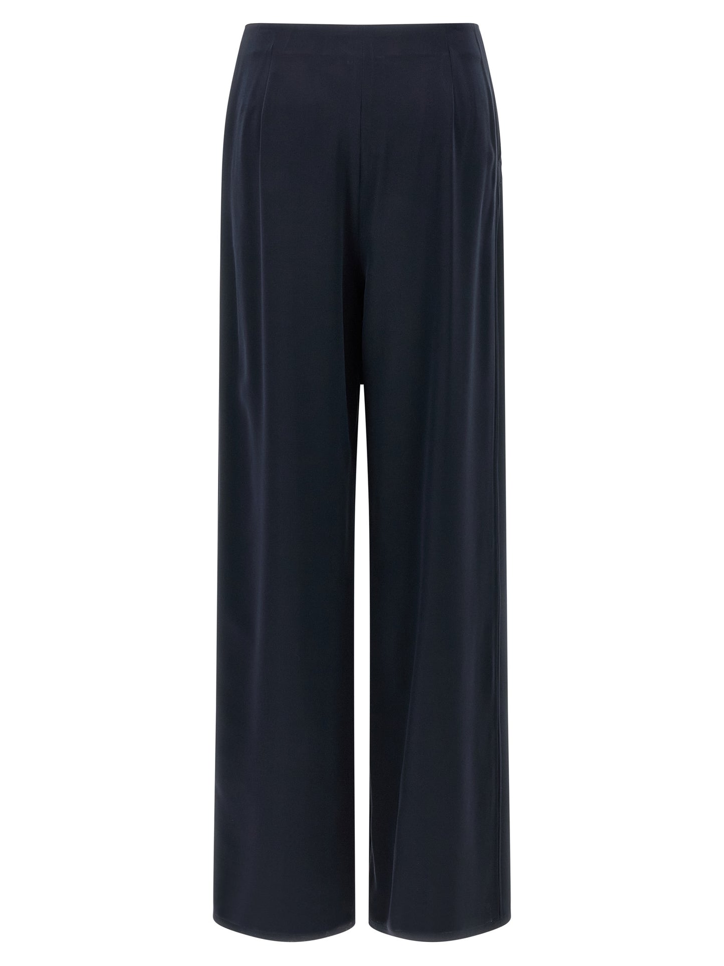 Max Mara Blaue Seidenhose für die Freizeit