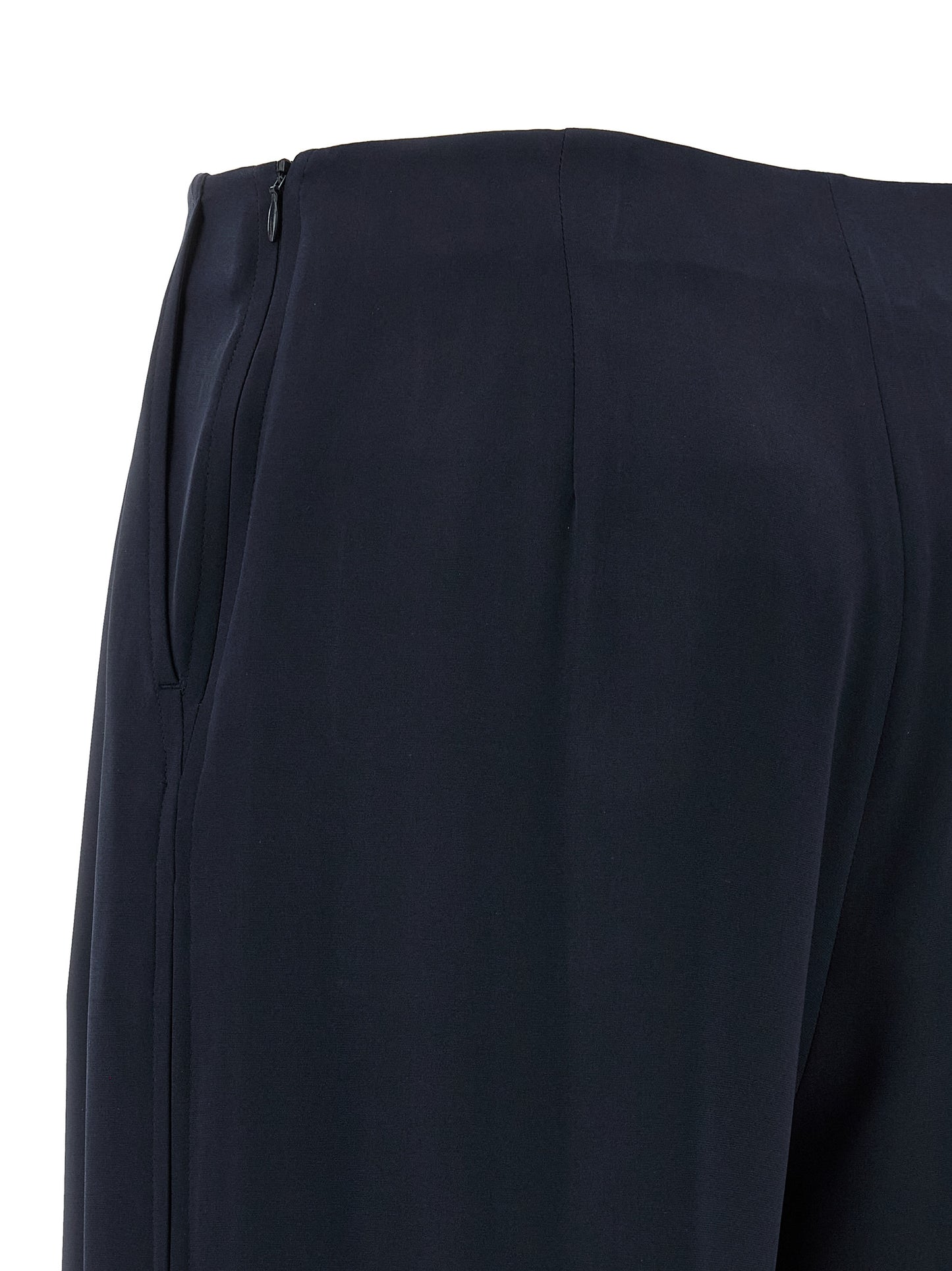 Max Mara Blaue Seidenhose für die Freizeit
