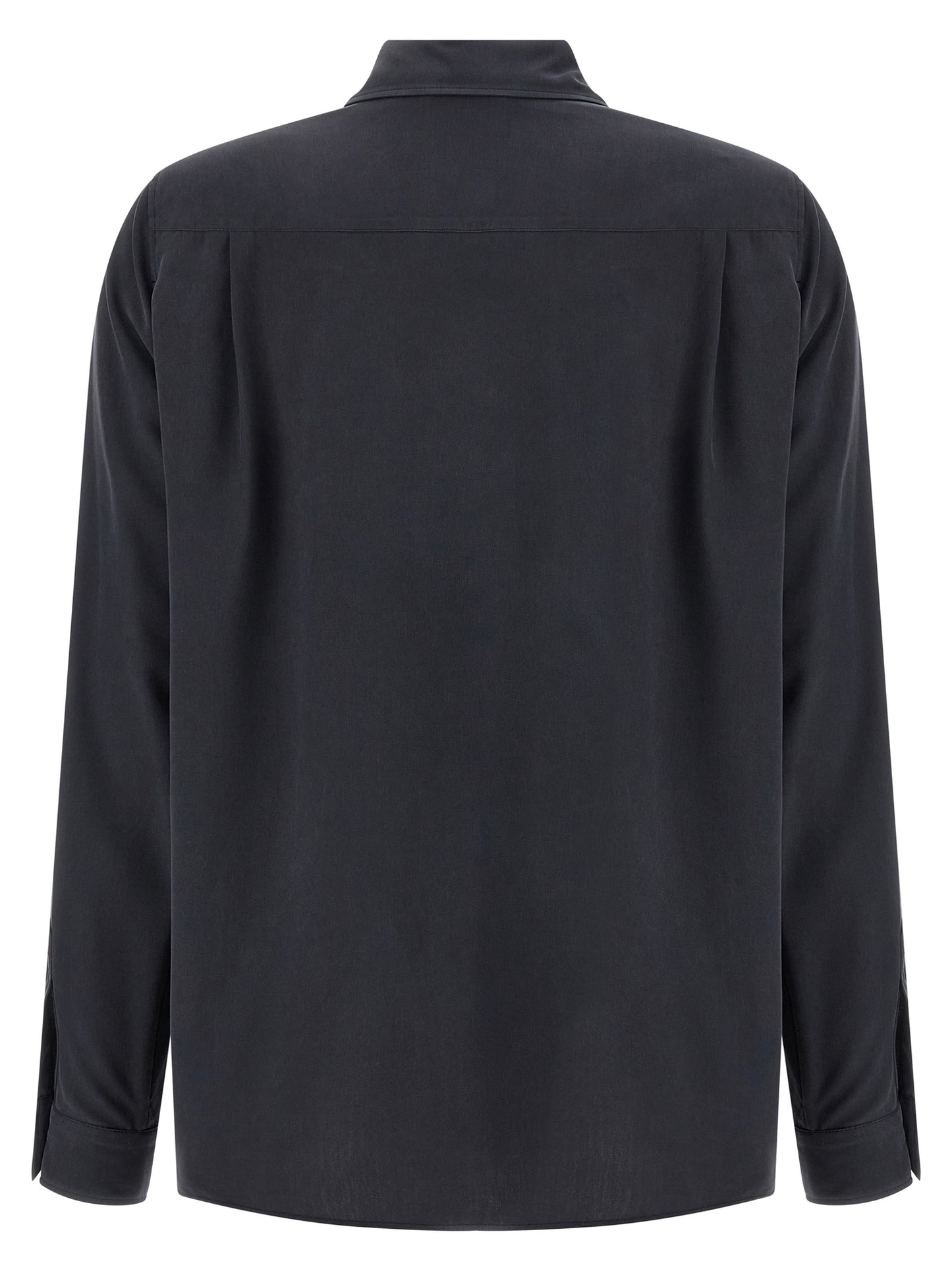 Max Mara Graue Seidenbluse