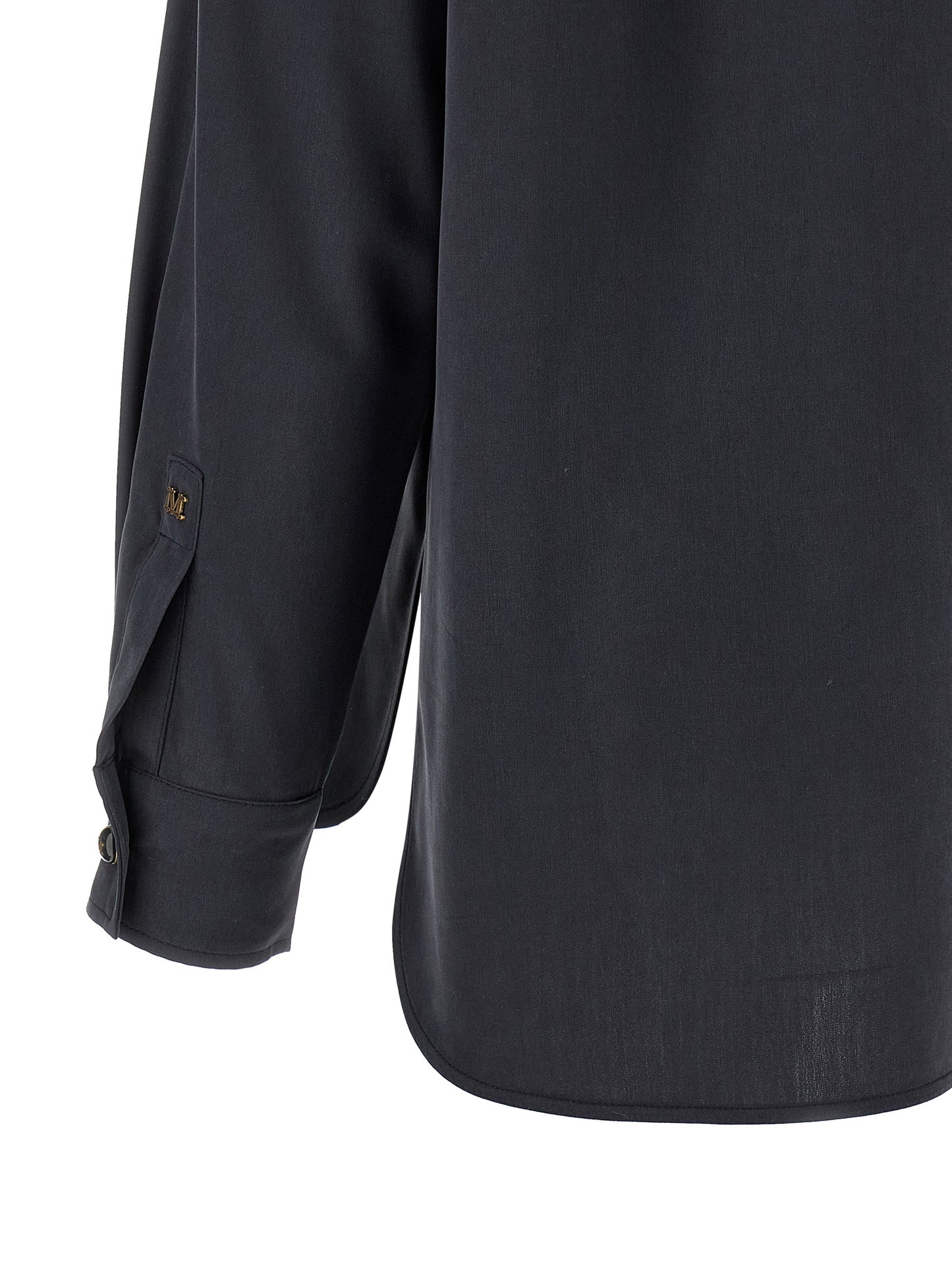Max Mara Graue Seidenbluse