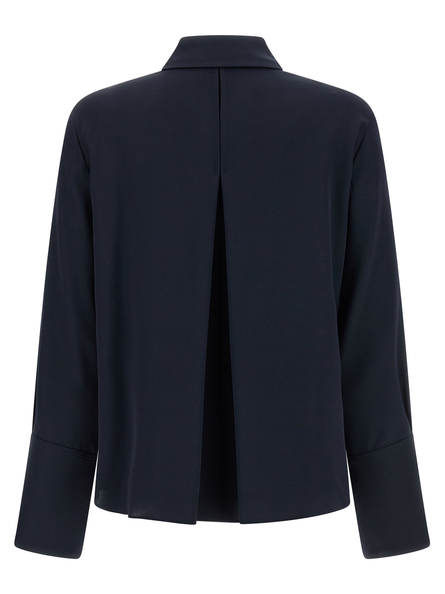 Max Mara Blaue Seidenbluse