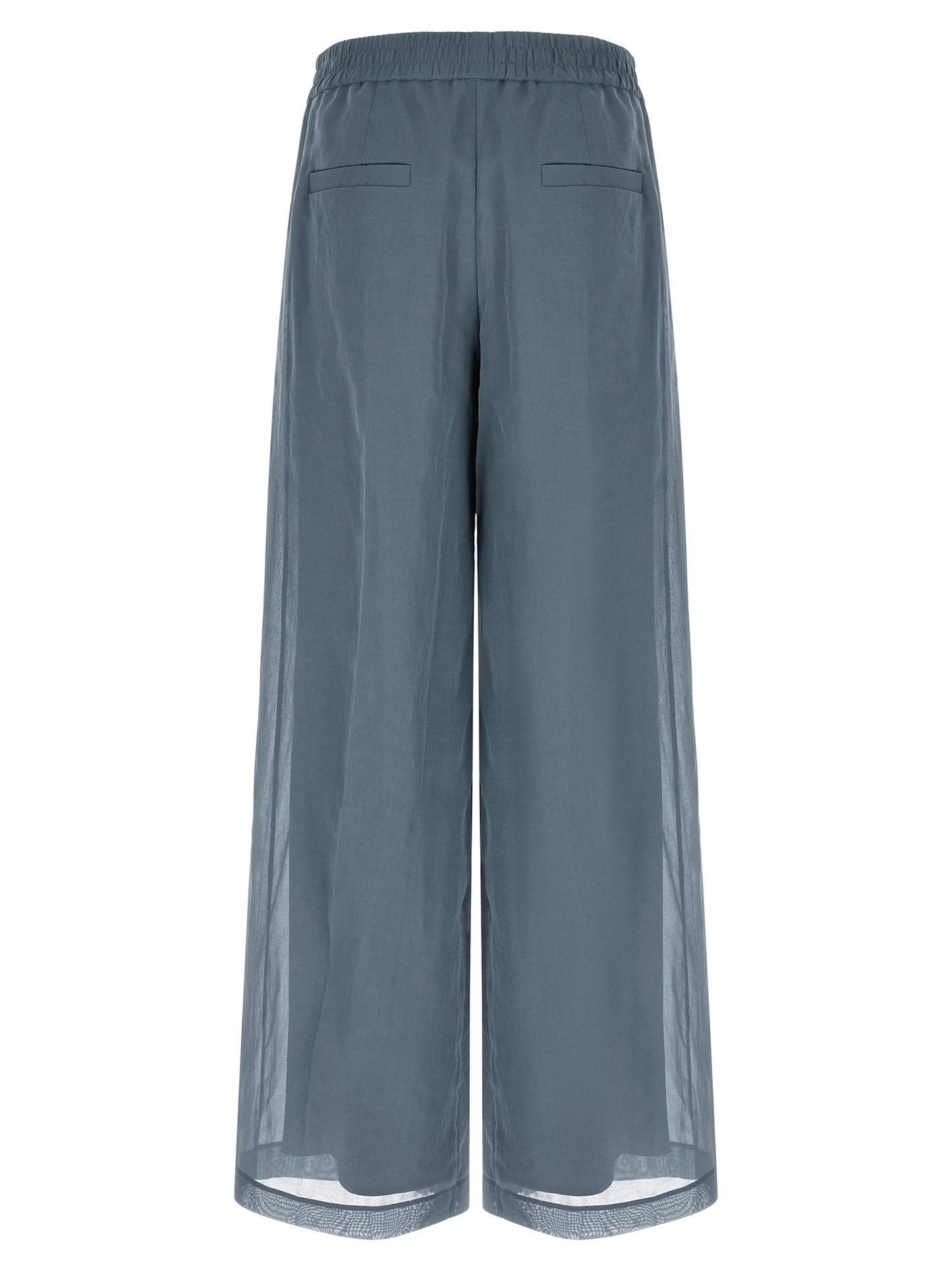 Brunello Cucinelli Blaue Baumwoll-Freizeithose