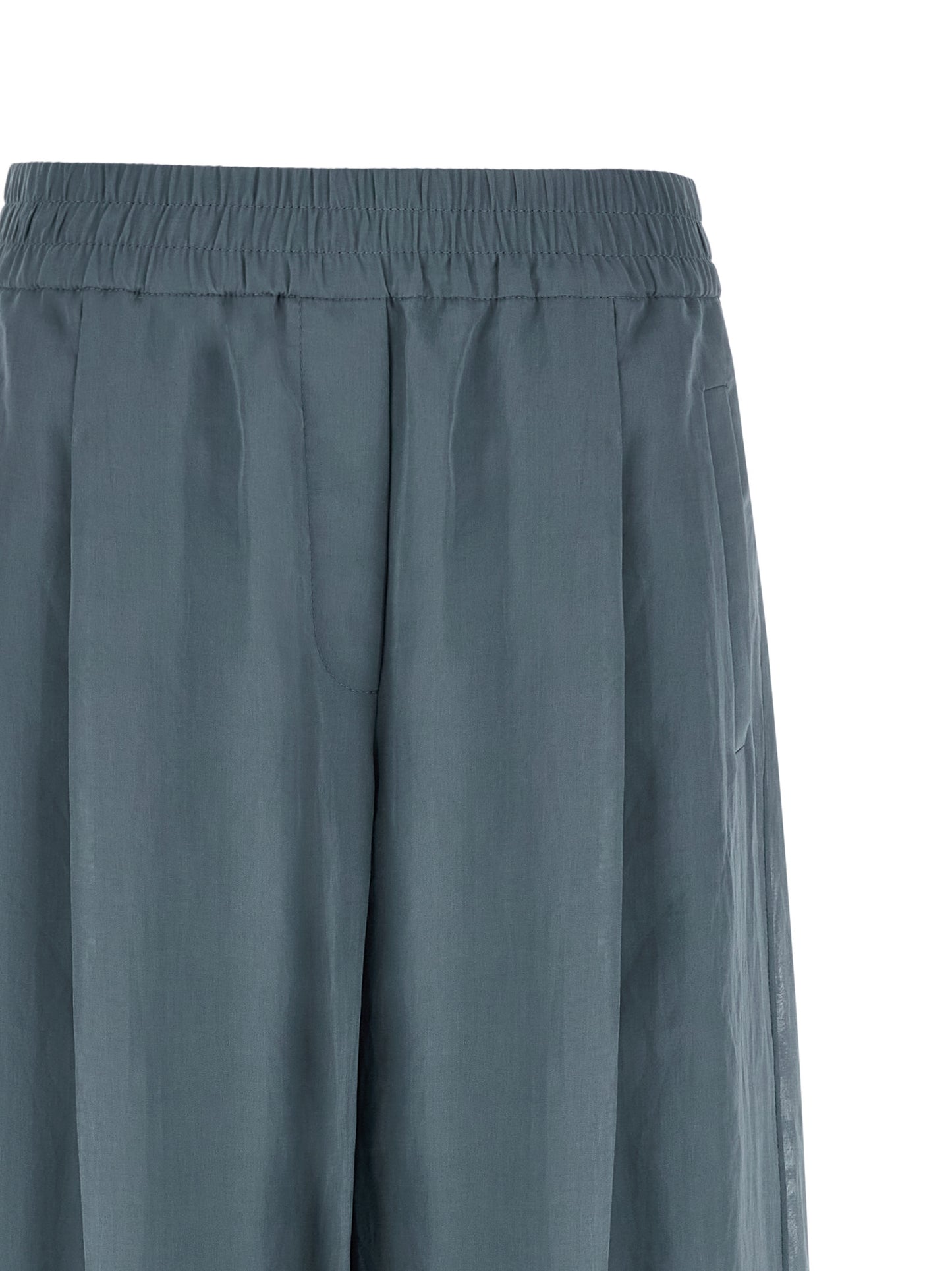 Brunello Cucinelli Blaue Baumwoll-Freizeithose