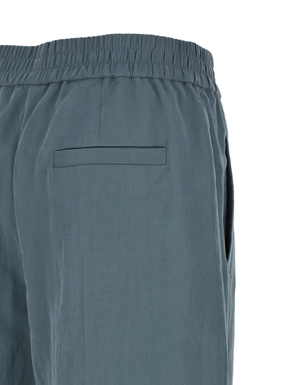 Brunello Cucinelli Blaue Baumwoll-Freizeithose