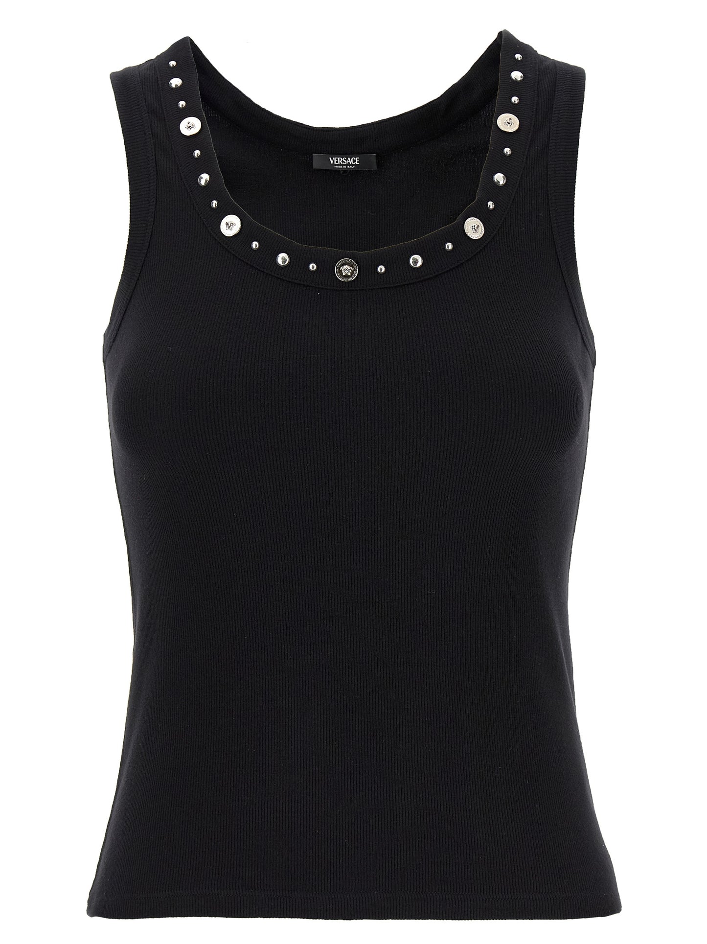 Versace Schwarzes Baumwoll-T-Shirt