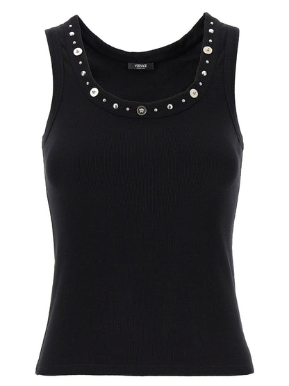 Versace Schwarzes Baumwoll-T-Shirt