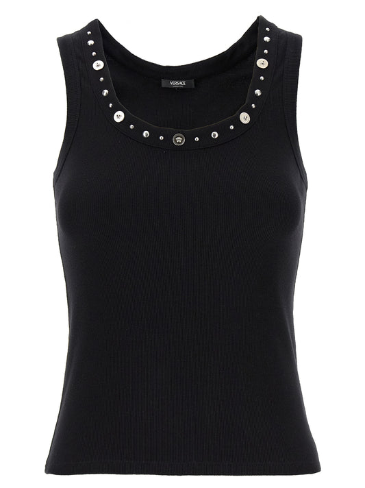 Versace Schwarzes Baumwoll-T-Shirt