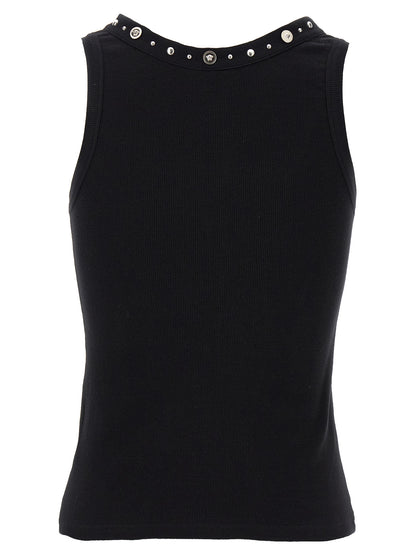 Versace Schwarzes Baumwoll-T-Shirt