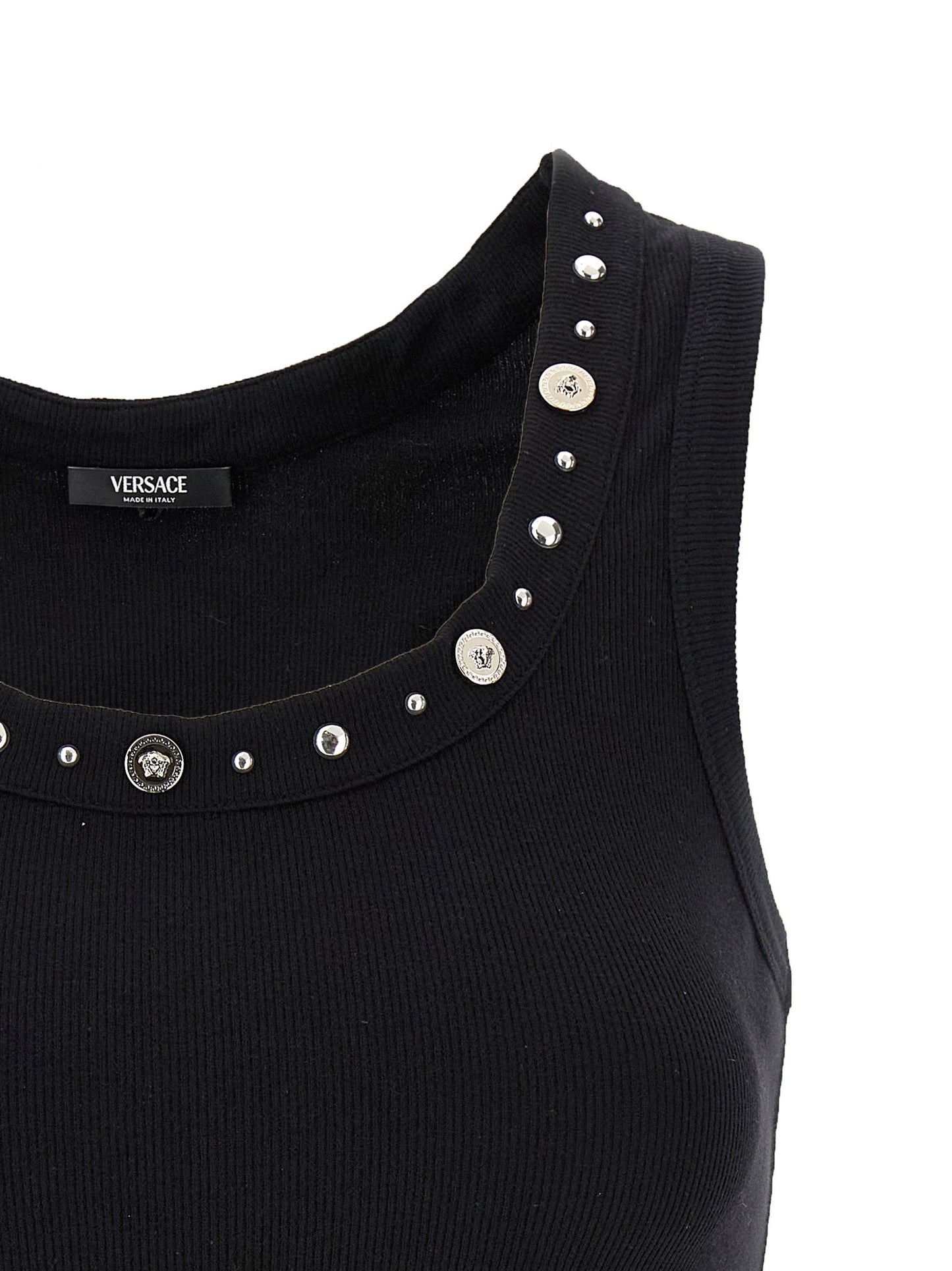 Versace Schwarzes Baumwoll-T-Shirt