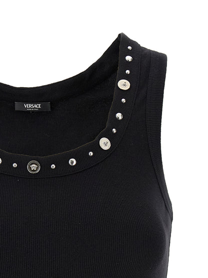 Versace Schwarzes Baumwoll-T-Shirt