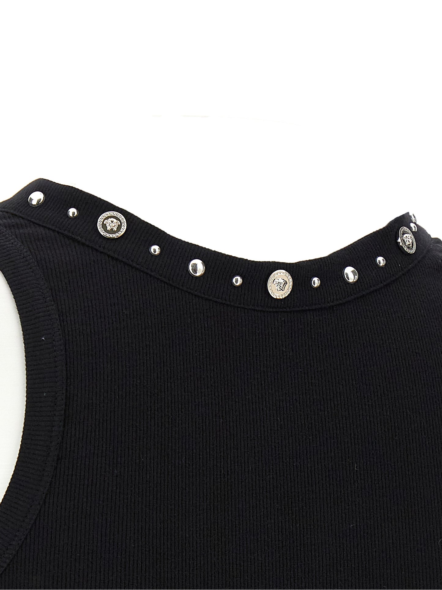 Versace Schwarzes Baumwoll-T-Shirt
