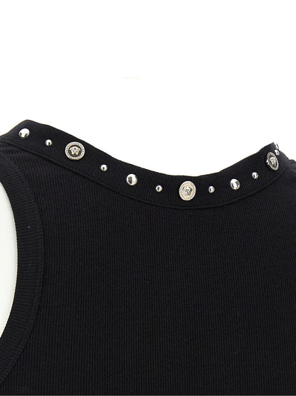 Versace Schwarzes Baumwoll-T-Shirt