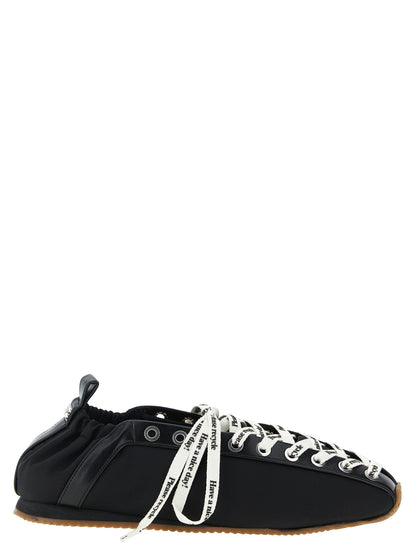 Ganni Schwarze Ballerinas aus Polyamid