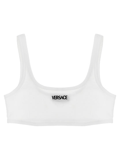 Versace Weißer Baumwoll-BH