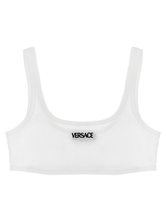 Versace Weißer Baumwoll-BH
