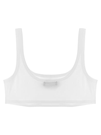 Versace Weißer Baumwoll-BH