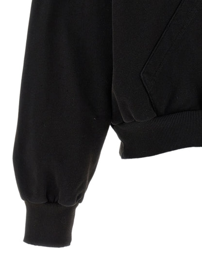 MM6 Maison Margiela Schwarzer Baumwoll-Sweatshirt