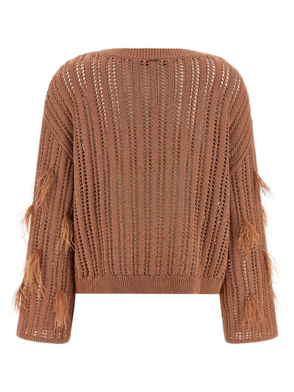 Twinset Brauner Baumwollcardigan