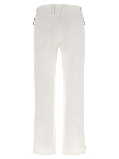 Paco Rabanne Weiße Baumwoll-Jeans Denim
